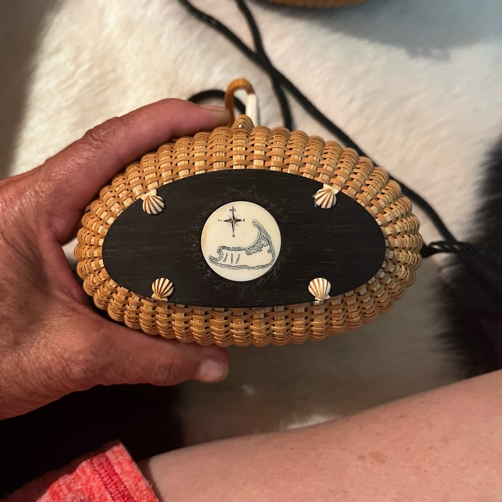 Authentic Nantucket Basket Purse 2000 signed Danna Fafranio - Picture 3 of 7